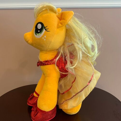 My Little Pony 2014 16” Build A Bear Plush Applejack Orange w/ Dress & Shoes BAB - Picture 2 of 7