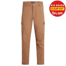 Image of Craghoppers Kiwi Pro Mens Cargo Trousers Casual Outdoor Utility Pants Brown Long