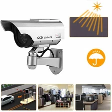 Dummy Security Camera Fake LEDs Flashing Light Security CCTV Camera Surveillance