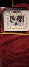 Picture Frame For Dog Best Friend Dog Bone Print, 4x6 Still In Display Box