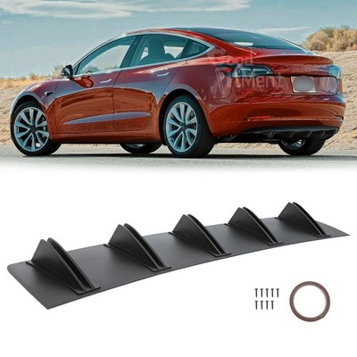 Für Tesla Model 3 Heck Ansatz Diffusor Heckdiffusor Heckschürze Tuning Spoiler