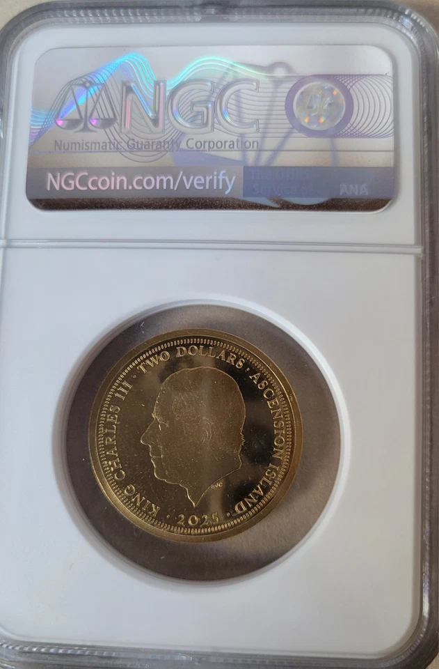 Lunar Series 2025 Ascension Gold$2 PF 70 Ultra Cameo Snake 101 Of 500! - Image 4 of 4