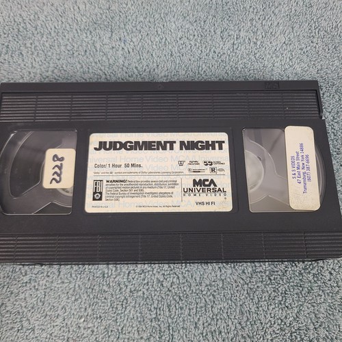 Judgment Night (VHS, 1994) - Picture 3 of 3
