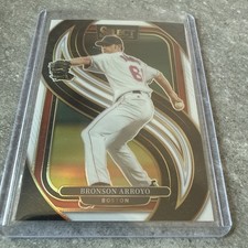 2025 Panini Select Boston Red Sox Bronson Arroyo White Prizm Premier card /99