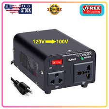 Yinleader 500W US to Japan Voltage Converter 120V to 100V Step Down Transformer