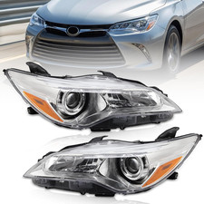 Headlights Fit 2015 2016 2017 for Toyota Camry LE/SE/XLE Replacement Former Ones