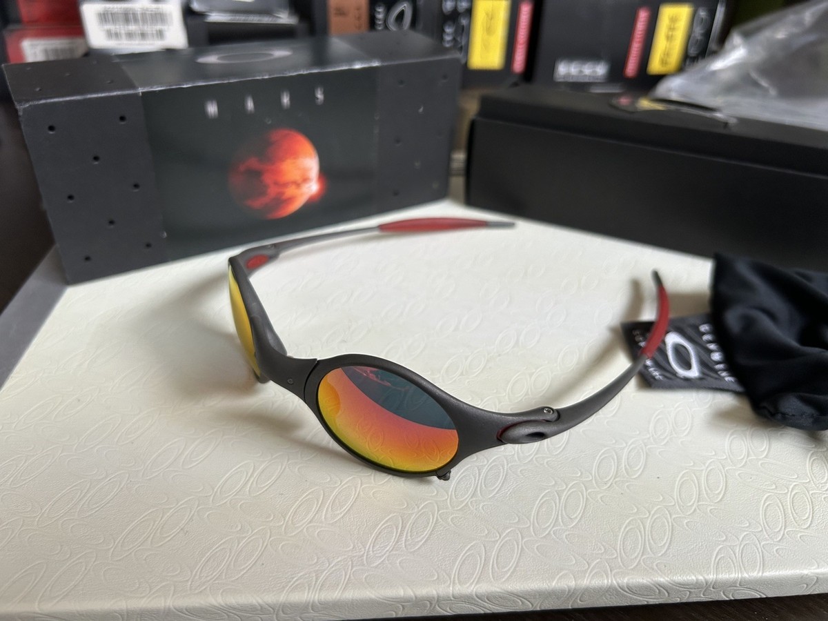 【希少】OAKLEY Mars オークリー マーズ Oakley Mars X-Metal Sunglasses Silver Frame Orange Iridium Lens