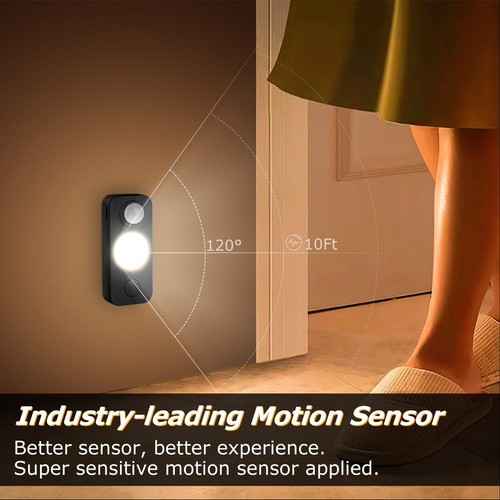 LED Motion Sensor Puck Lights, Rechargeable Cabinet Lights, Stick on Wireless... - Picture 6 of 7