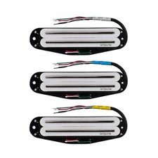 OriPure Alnico 5 Hot Dual Rails Pickup White N+M+B for ST Style Eectric Guitar