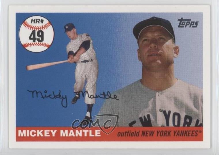 2006 Topps Multi-Year Issue Home Run History Mickey Mantle #MHR49 HOF 2u3