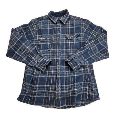 Orvis Classic Collection Womens Large Heavy Flannel Shirt Jacket Plaid Thick