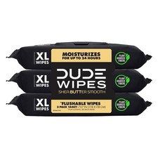 DUDE WIPES Shea Butter Smooth Flushable Wipes...