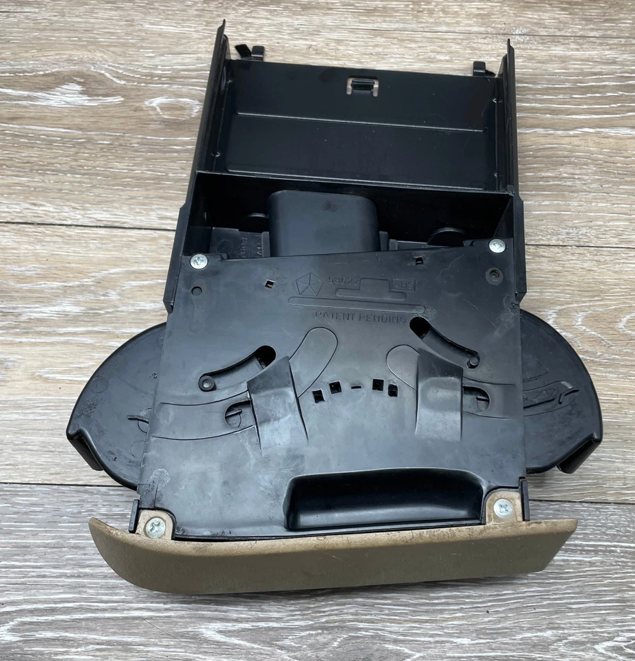 96-00 Plymouth Voyager Caravan Town & Country Portavasos Cenicero Moneda Beige OEM Foto 3 de 4