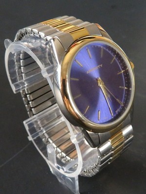 Working Affinity Blue Purple Sunburst Men's Quartz Watch 40mm FMA11 new battery