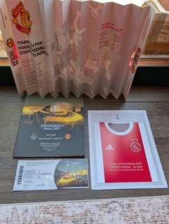 2017 EuropaLeagueFinal Ticket Programme Bundle Man Utd Ajax Stockholm COMPLETE