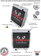 Er Champion 3 Row Radiator For 1965 1966 Ford Mustang Coyote Engine Swap Er Champion 3 Row Radiator For 1965 1966 Ford Mustang Coyote Engine Swap