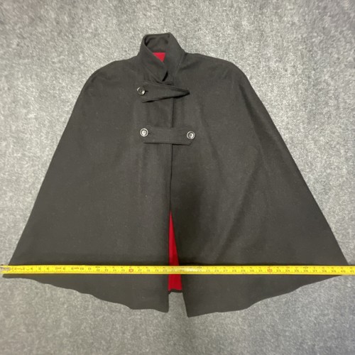 Vtg 40 50's Brucks Nursing Apparel Bespoke Navy Wool Red Lined Cape WWII Uniform - Picture 11 of 13