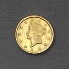 1851 $1 Liberty Head Type 1 .900 Gold Dollar US Coin