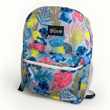 Disney Lilo  Stitch Angel Hawaiian Floral Tropical Backpack Laptop Bag NWT