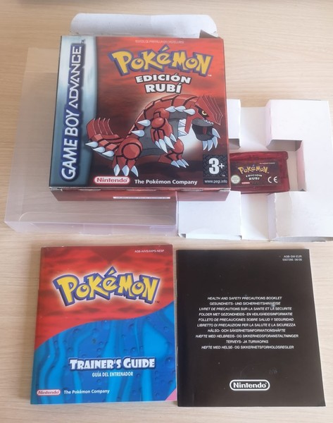 Pokemon RUBÍ Gameboy Advance Completo Texto en Castellano