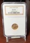 U.S. Mint American Eagle $5 Gold Coin 2006 NGC MS 70 Certified 1/10 oz