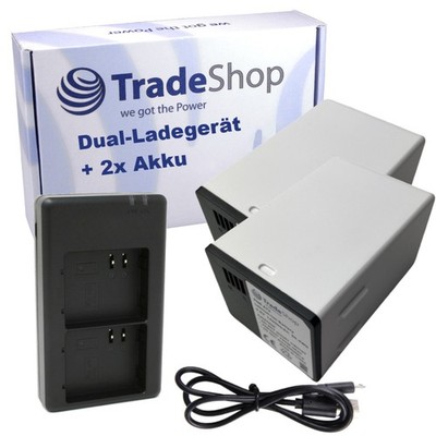 Set: 2x Akku (14000mAh) + Dual USB-C Ladegerät für Arlo Pro 4 XL HDR, Pro 5S