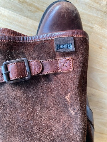 Camper Brown suede Leather Boots Womens UK 6-6.5 EU 39 - Picture 6 of 13