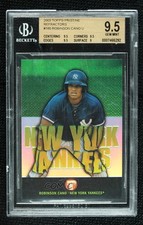 2003 Pristine Uncirculated Refractor 228/499 Robinson Cano BGS 9.5 GEM MINT 1o2