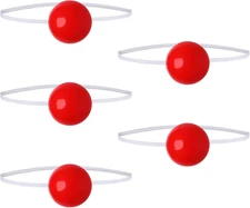 TOYANDONA 5Pcs Light up Clown Noses LED Glowing Red Nose Novelty Clown Noses Rei