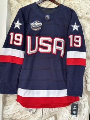 AUTHENTIC Matthew Tkachuk #19 Fanatics 4 Nations Face-Off Premium Jersey USA   