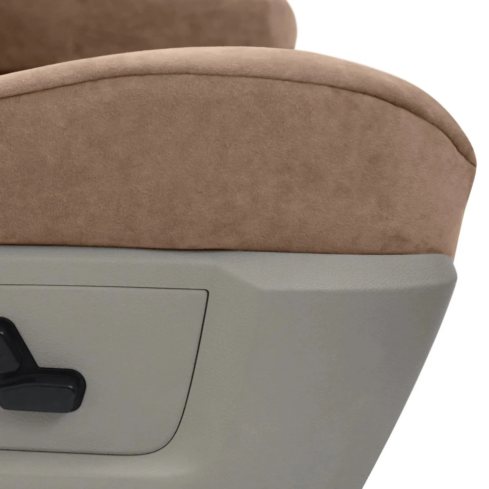 For Chevy Suburban 1500 00-05 Coverking Suede 2nd Row Beige Custom Seat Covers - Image 3 of 4