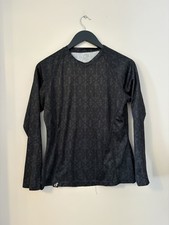 Surfanic Black Patterned Long Sleeve Base Layer Top Size L UK 14 16