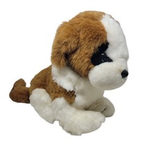 Vintage St Bernard 17 Cuddle Wit plush Brown White dog Stuffed Animal Puppy