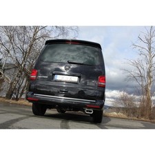 FOX Sportendschalldämpfer Frontantrieb 1x160x80mm mit Absorber für VW Bus T5 T6