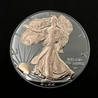 National Collector's Mint 2022 1oz 999 Silver Eagle $1 Rose Gold Ruthenium Proof