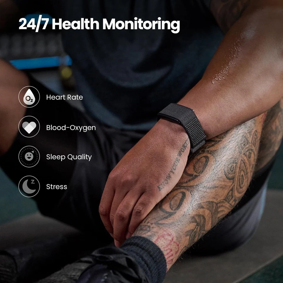 Amazfit Helio Strap Fitness Tracker Wristband (Black) - Image 2 of 4