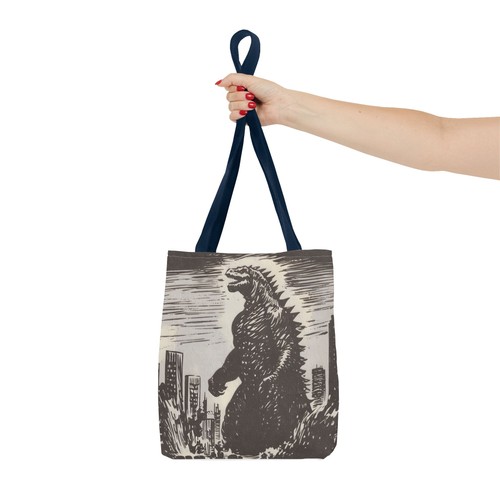 Vintage Kaiju "Godzilla" Inspired Tote Bag, Eco-Friendly Tote, Retro Style Bag! - Picture 17 of 21