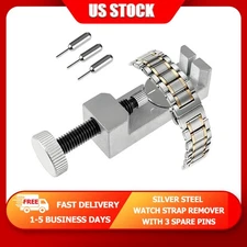 Steel Adjustable Watch Band Strap Bracelet Link Pin Remover Repair Tool Set US