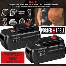 2Pack 18V 4.5Ah Replace Battery for Porter Cable PC18B 18-Volt Cordless Tools