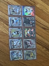 2025 PANINI PRIZM FOOTBALL LOT (10x) SILVER,LAZER,COLOR,ROOKIES ETC.