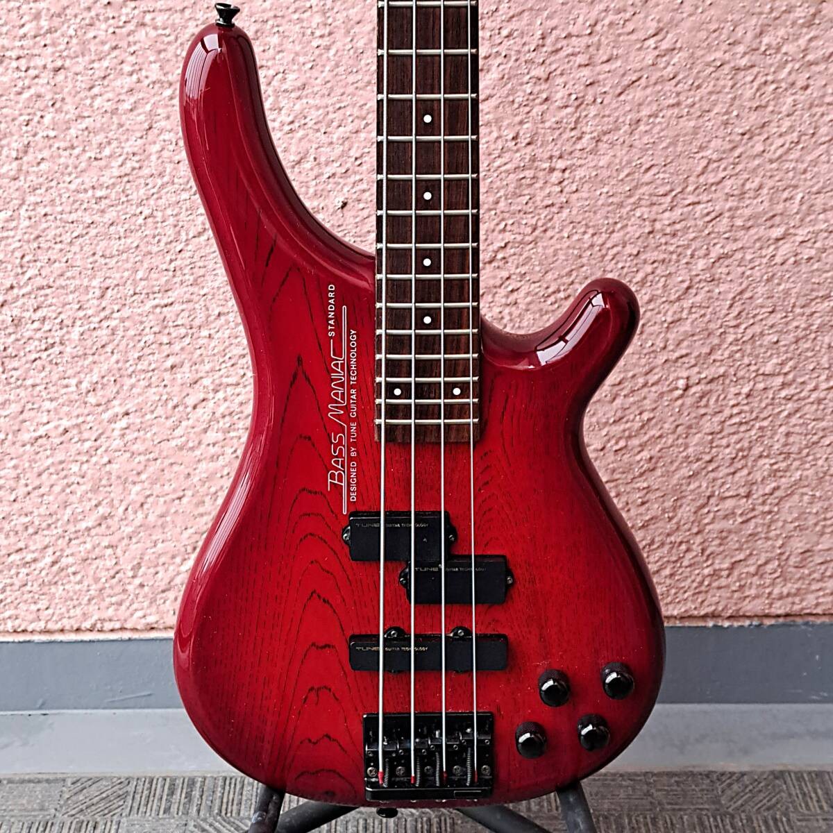 Electric Bass Guitar Tune STB-2 Maniac Standard PJ Red Made in