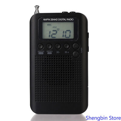 HRD-104 Portable AM/ Stereo Pocket 2-Band Digital Tuning R4T5