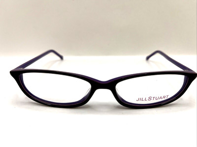 Jill Stuart Eyeglasses JS235-3 Black/Purple Designer Demo Lens Black 49-14-135