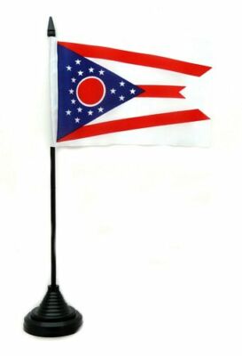 Fahne / Tischflagge USA - Ohio 10 x 15 cm Tischfahne Flagge