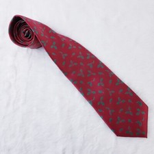 John Ashford Men Christmas Tie Holly Woven 59 x 3 1/2 - NWT Multicolor