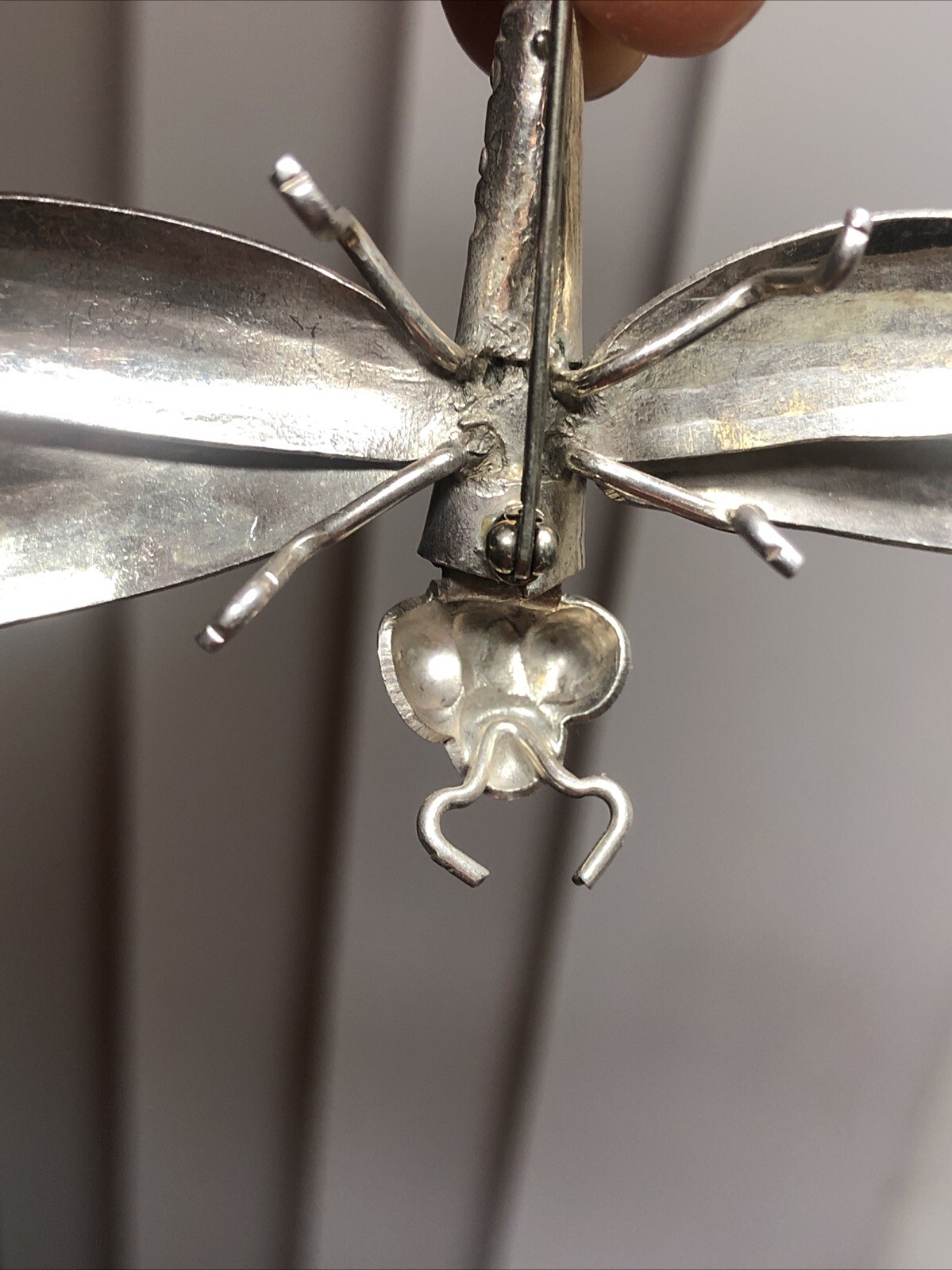 27. Vintage Solid 925 Sterling Silver DRAGONFLY D… - image 14