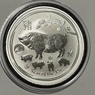 2019 Year The Pog Lion Privy Zodiac Australia Coin 1 Troy Oz .9999 Fine Silver