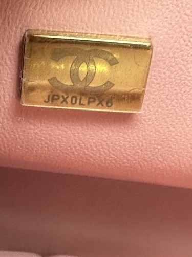 New With Tags And Receipt - Chanel 22c Sakura Pink Caviar Small Classic Flap - Picture 15 of 17