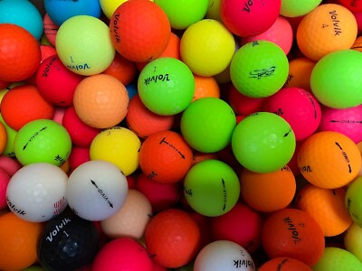 40 Golfbälle A-KLASSE VOLVIK VIVID GEMISCHTE FARBEN MATT