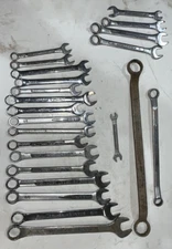 Set of 23 Wrenches ⅜" - 7/8" Stanley Napa Fuller Crescent Great Neck
